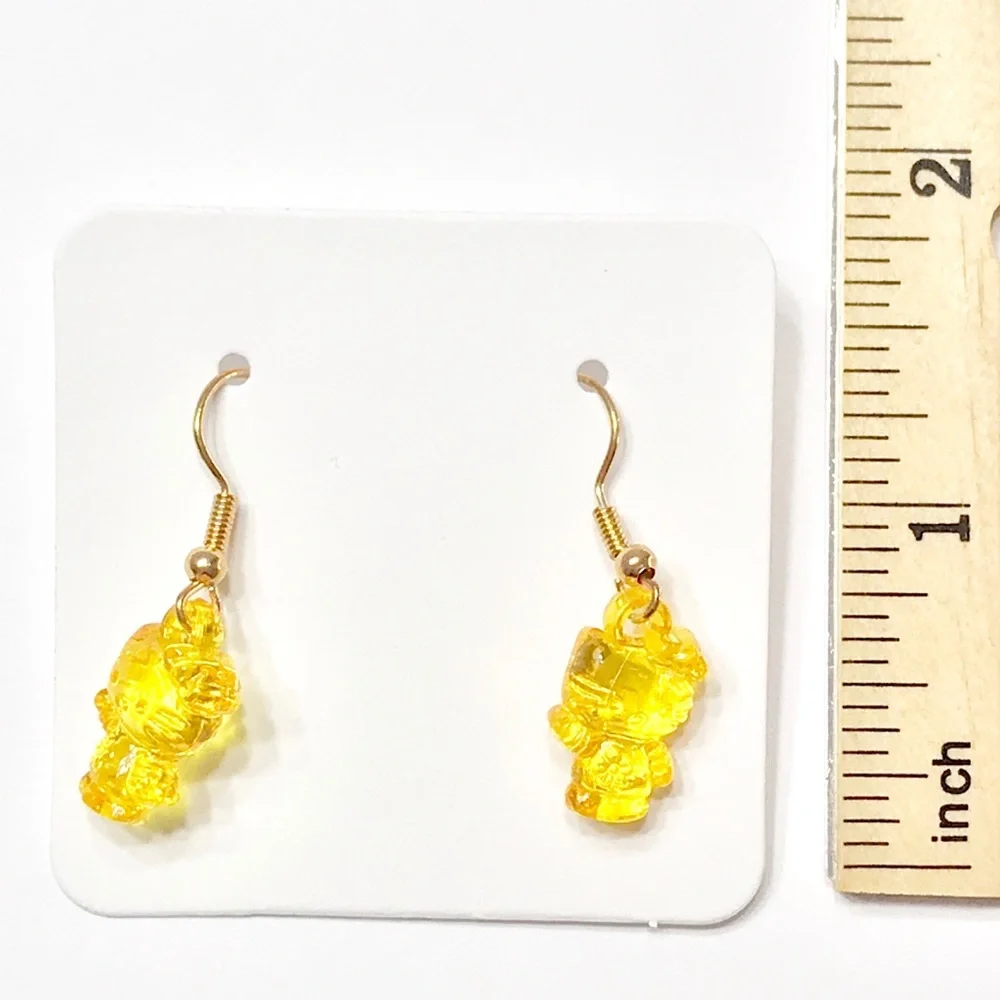 New Orange Hello Kitty Earrings - Picture 3 of 3
